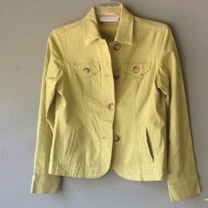 Lime jean jacket